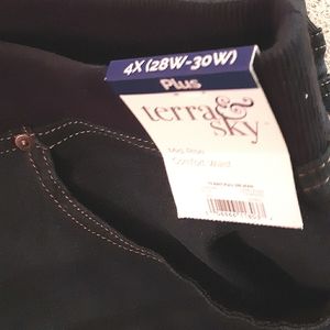 Terra & Sky Dark Blue Denim Jeans Plus Size
